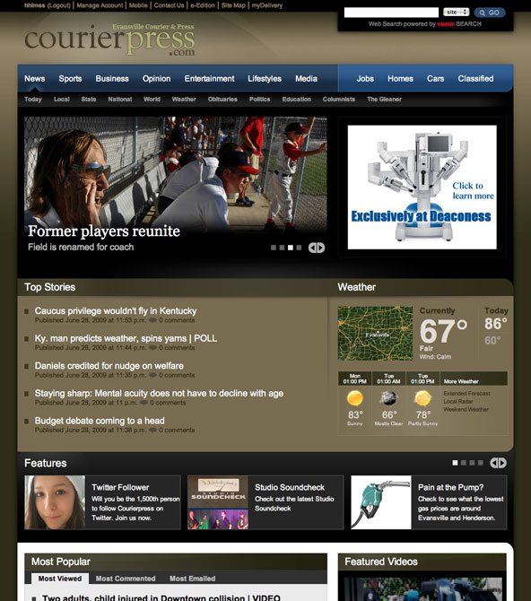 Courierpress.com Homepage