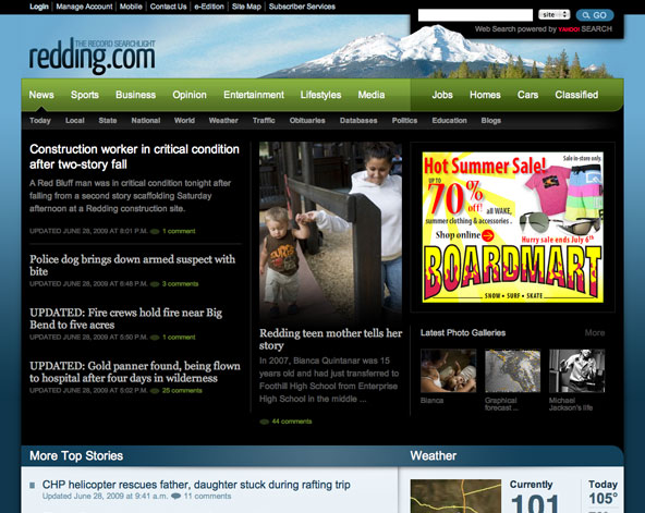 Redding.com Homepage