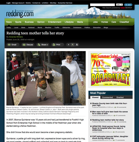 Redding.com Story Page